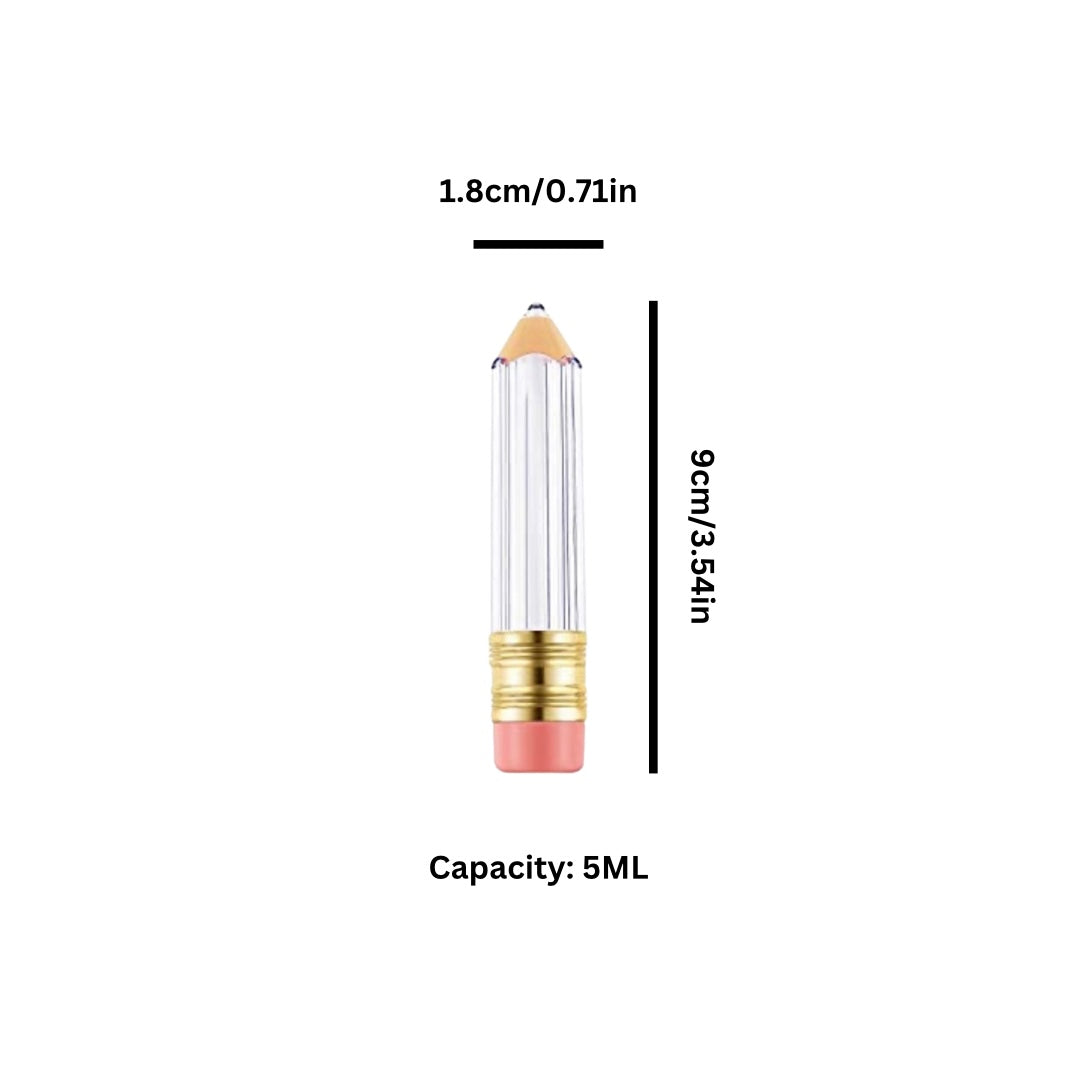 Custom Printed Logo | 100 Pencil Lip Gloss Tubes - Made By Valencia