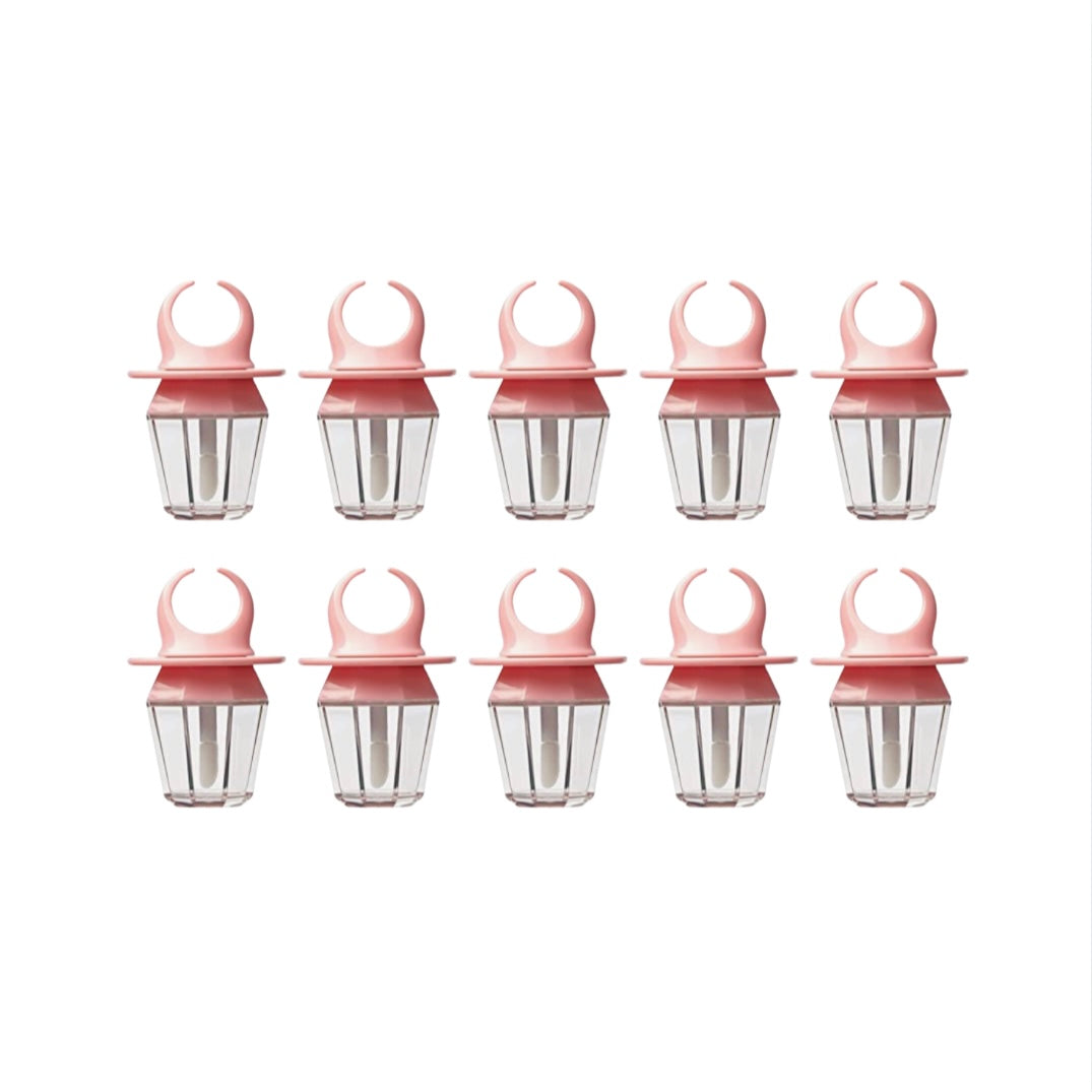 Pink Ring Lip Gloss Tube Bundle | 10 Empty 8mL - Made By Valencia