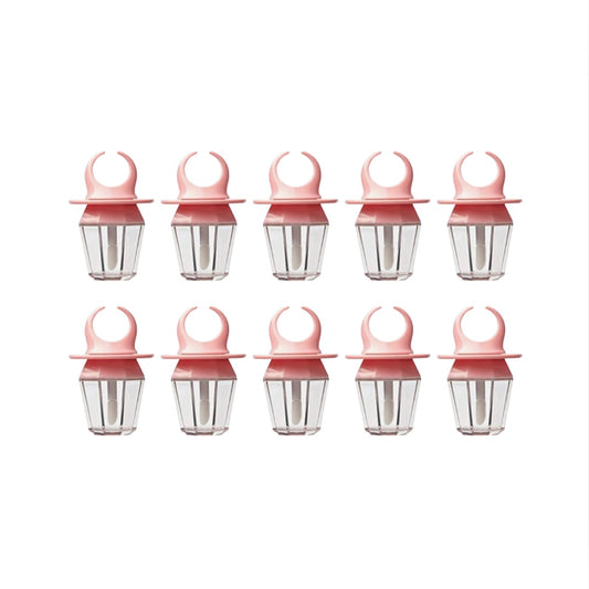 Pink Ring Lip Gloss Tube Bundle | 10 Empty 8mL - Made By Valencia