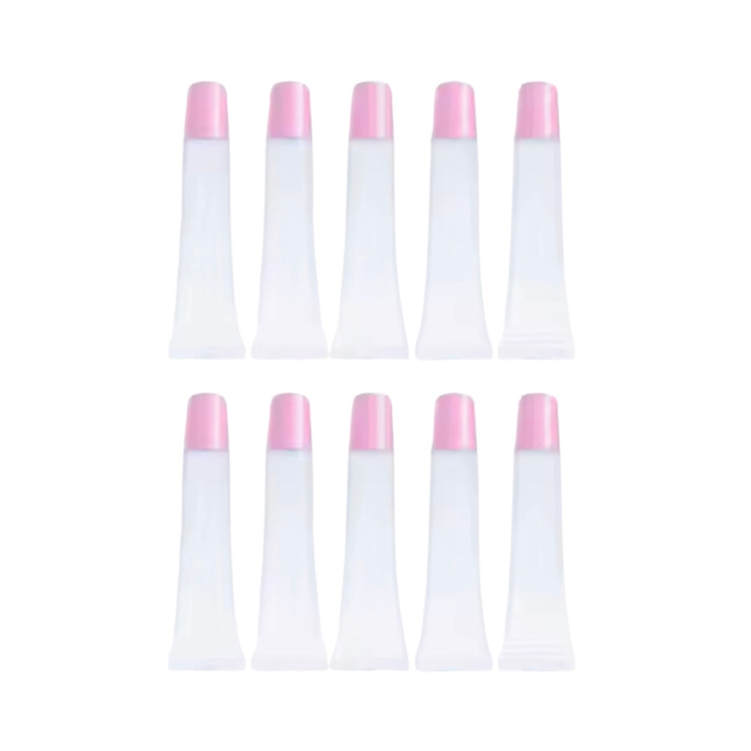 Pink Lip Gloss Squeeze Tube Bundle | 10 Empty - Made By Valencia