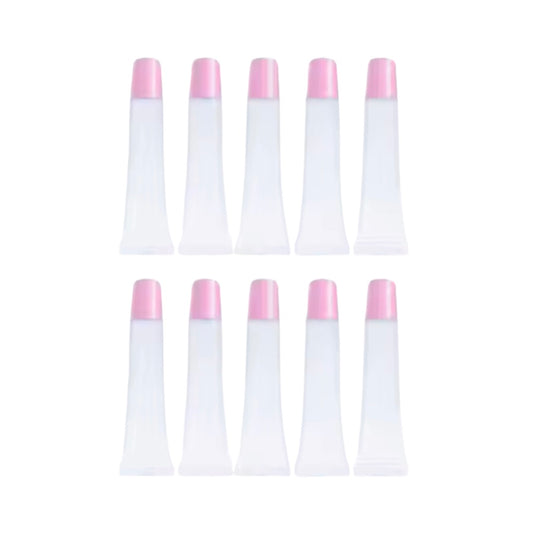 Pink Lip Gloss Squeeze Tube Bundle | 10 Empty - Made By Valencia