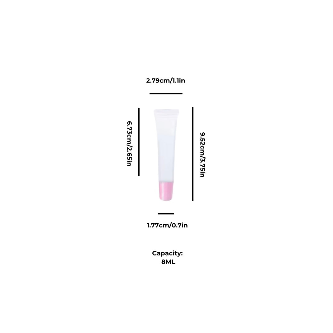 Pink Lip Gloss Squeeze Tube Bundle | 10 Empty - Made By Valencia