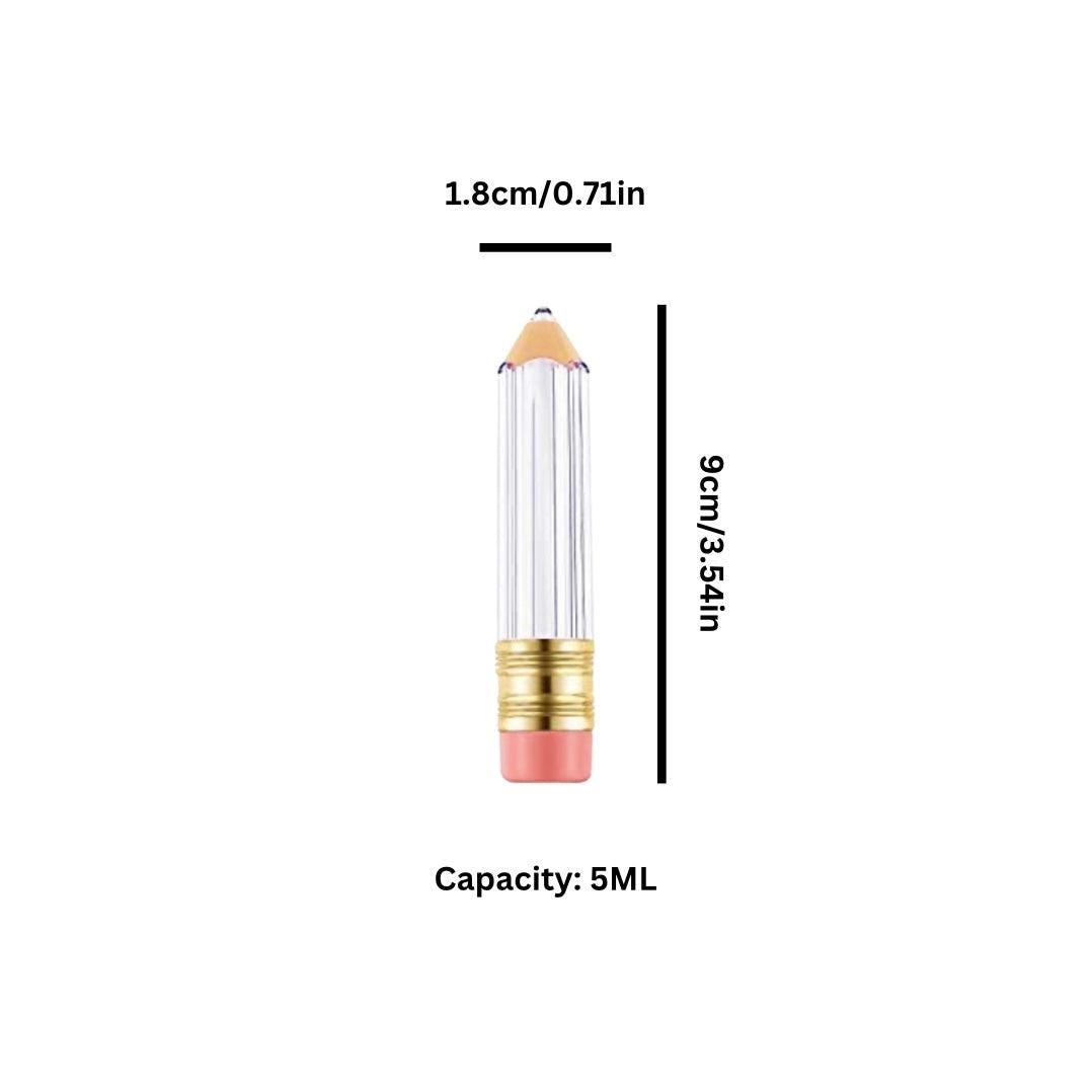 Custom Printed Logo | 100 Pencil Lip Gloss Tubes - Made By Valencia