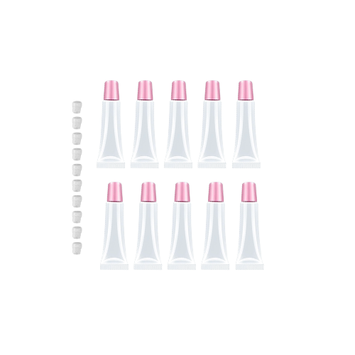 Small Pink Lip Gloss Squeeze Tube Bundle | 10 Empty | 8mL