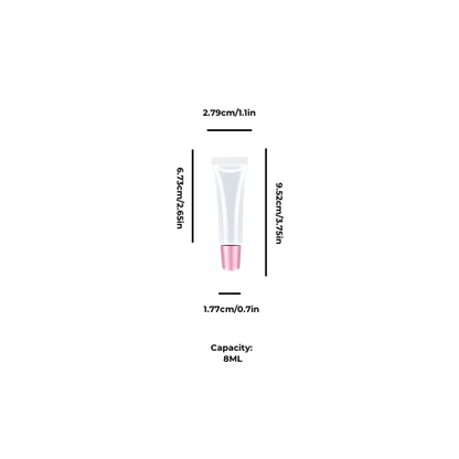 Small Pink Lip Gloss Squeeze Tube Bundle | 10 Empty | 8mL - Made By Valencia 