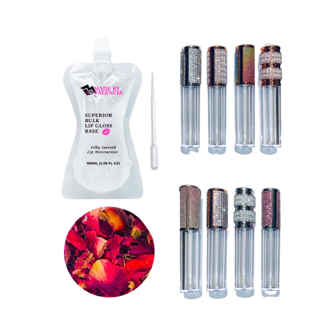 MBV Premium Rose Lip Gloss Kit - Made By Valencia 