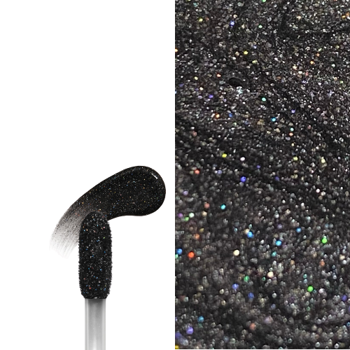 Black Holographic Glitter Lip Gloss Mini | Dazzle - Made By Valencia 