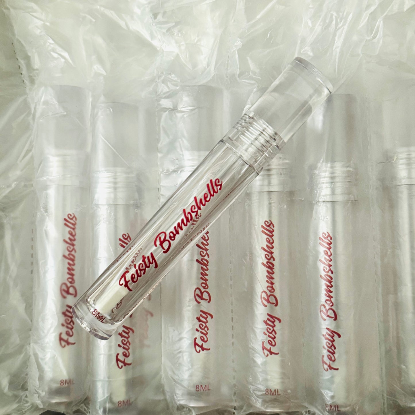 Custom Print Logo | 50 Transparent Lip Gloss Tubes - Made By Valencia 