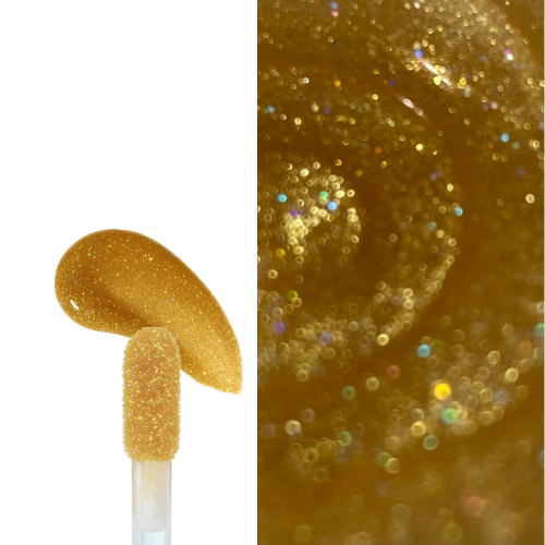 Gold Holographic Lip Gloss Mini | Treasure - Made By Valencia 