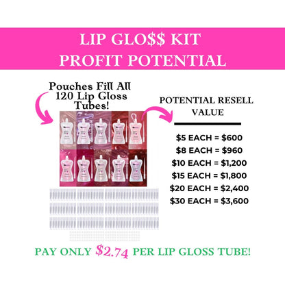 Lip Gloss Kit | Clear Pink Business Bundle - Made By Valencia 