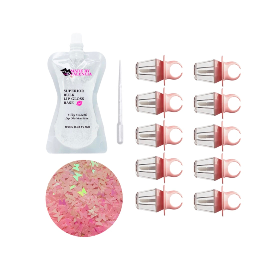 Lip Gloss Kit | Butterfly Ring