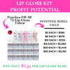 MBV Best-Selling Lip Gloss Kit for a professional business, school fundraising, and birthday party favors.