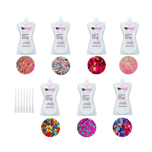 Lip Gloss Base Charm'N Set | Party Bundle