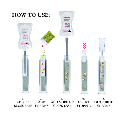 How to add who stole Christmas charms to do it yourself lip gloss tubes