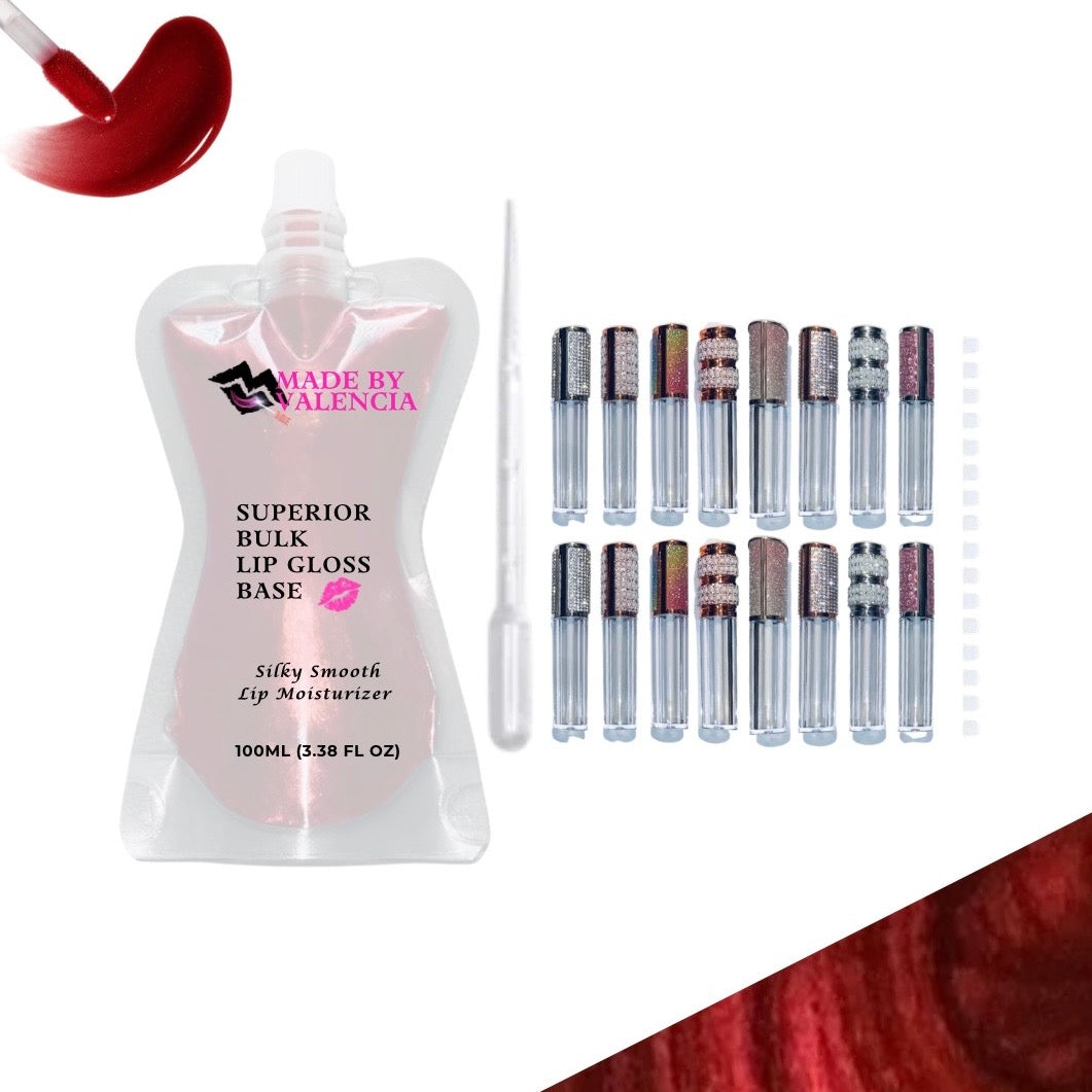 Pretty Lip Gloss Kit | Base - Made By Valencia 