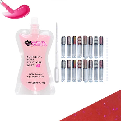 Pretty Lip Gloss Kit | Base - Made By Valencia 