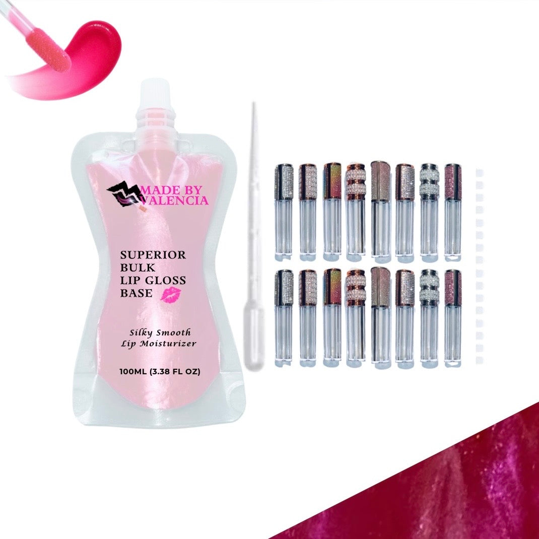 Pretty Lip Gloss Kit | Base - Made By Valencia 