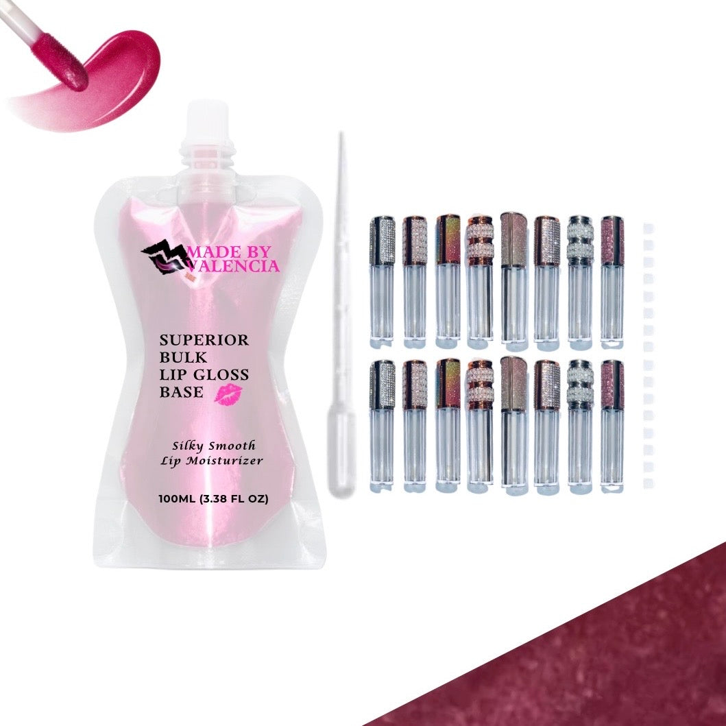 Pretty Lip Gloss Kit | Base - Made By Valencia 