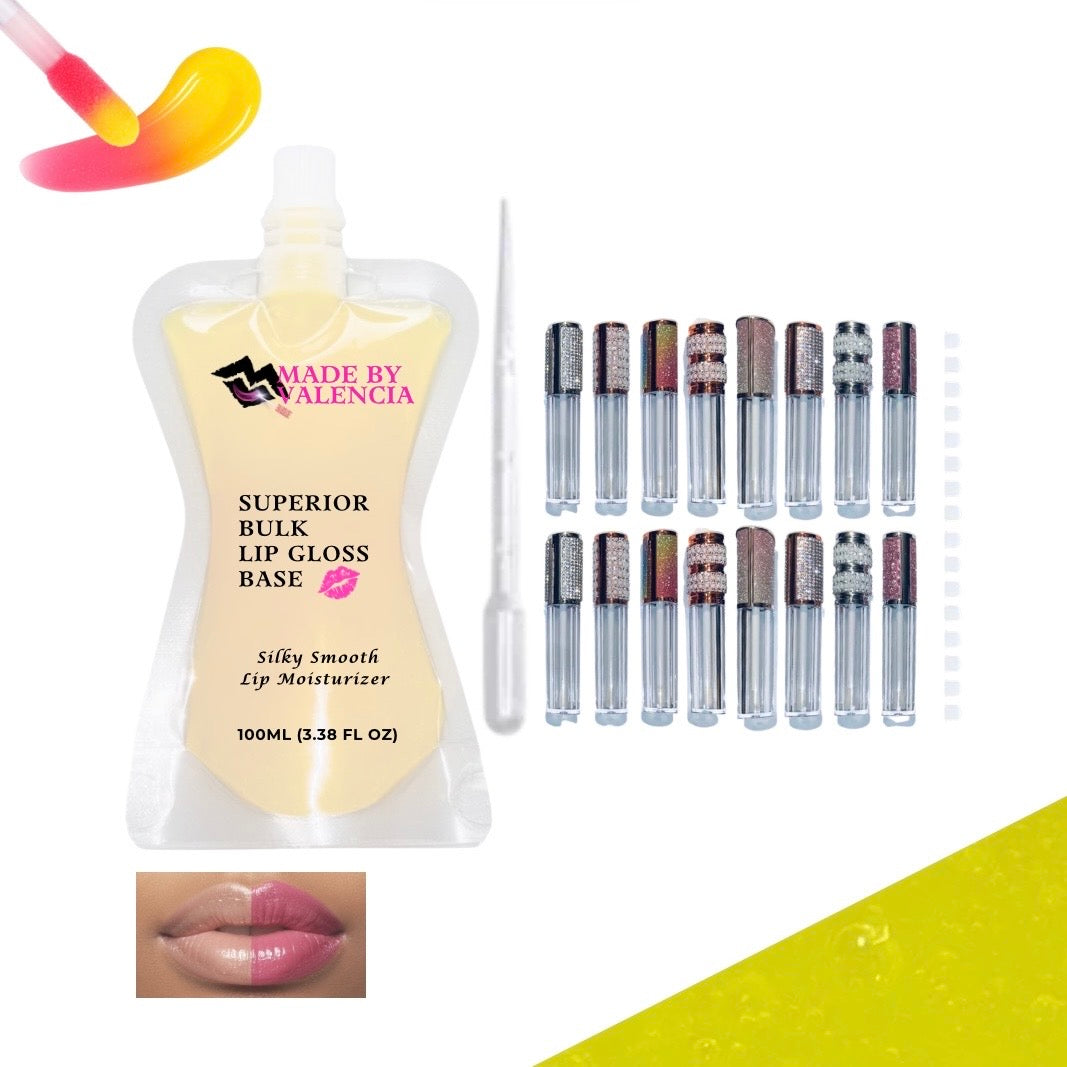 Pretty Lip Gloss Kit | Base - Made By Valencia 
