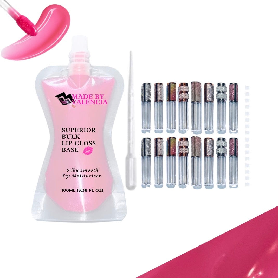 Pretty Lip Gloss Kit | Base - Made By Valencia 