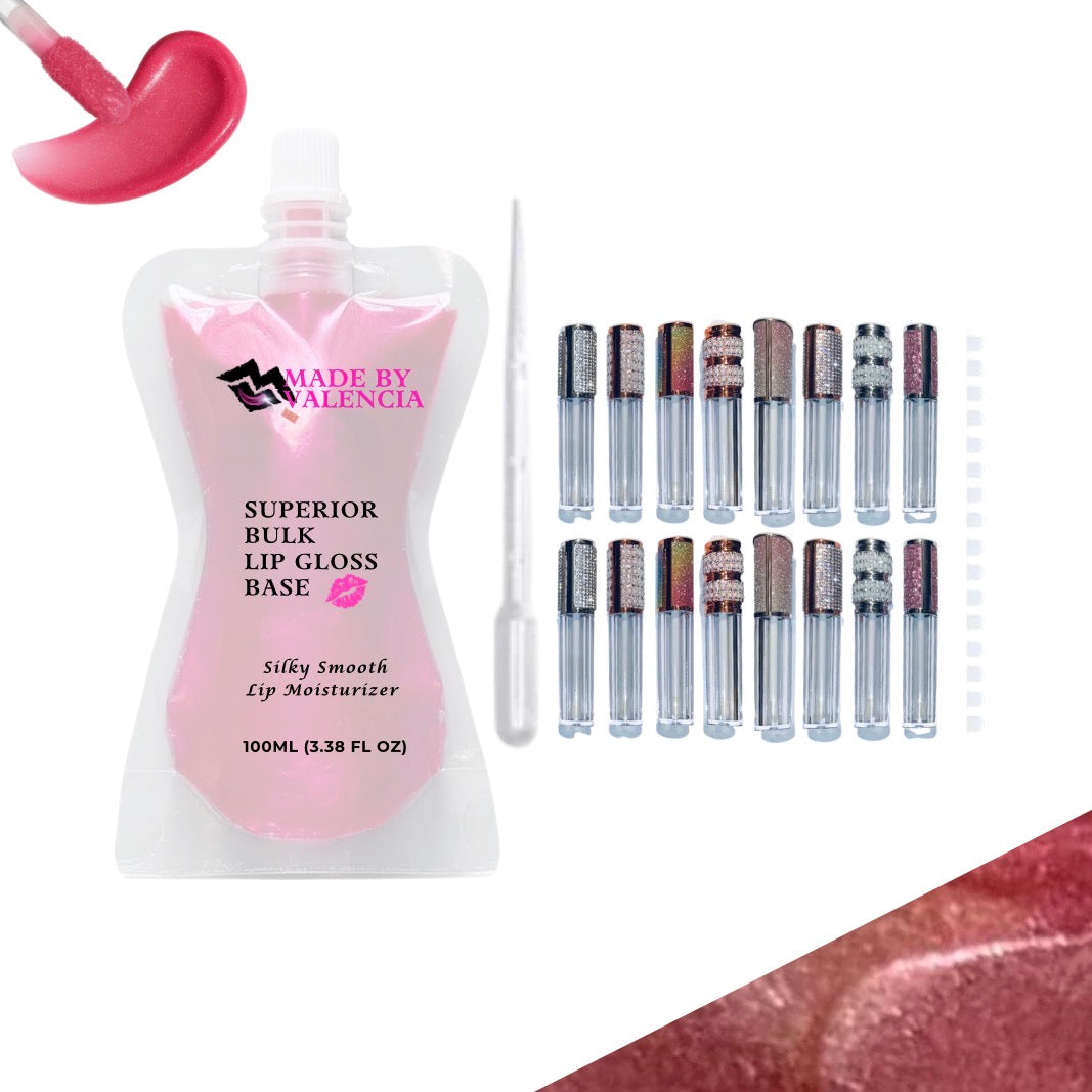 Pretty Lip Gloss Kit | Base - Made By Valencia 
