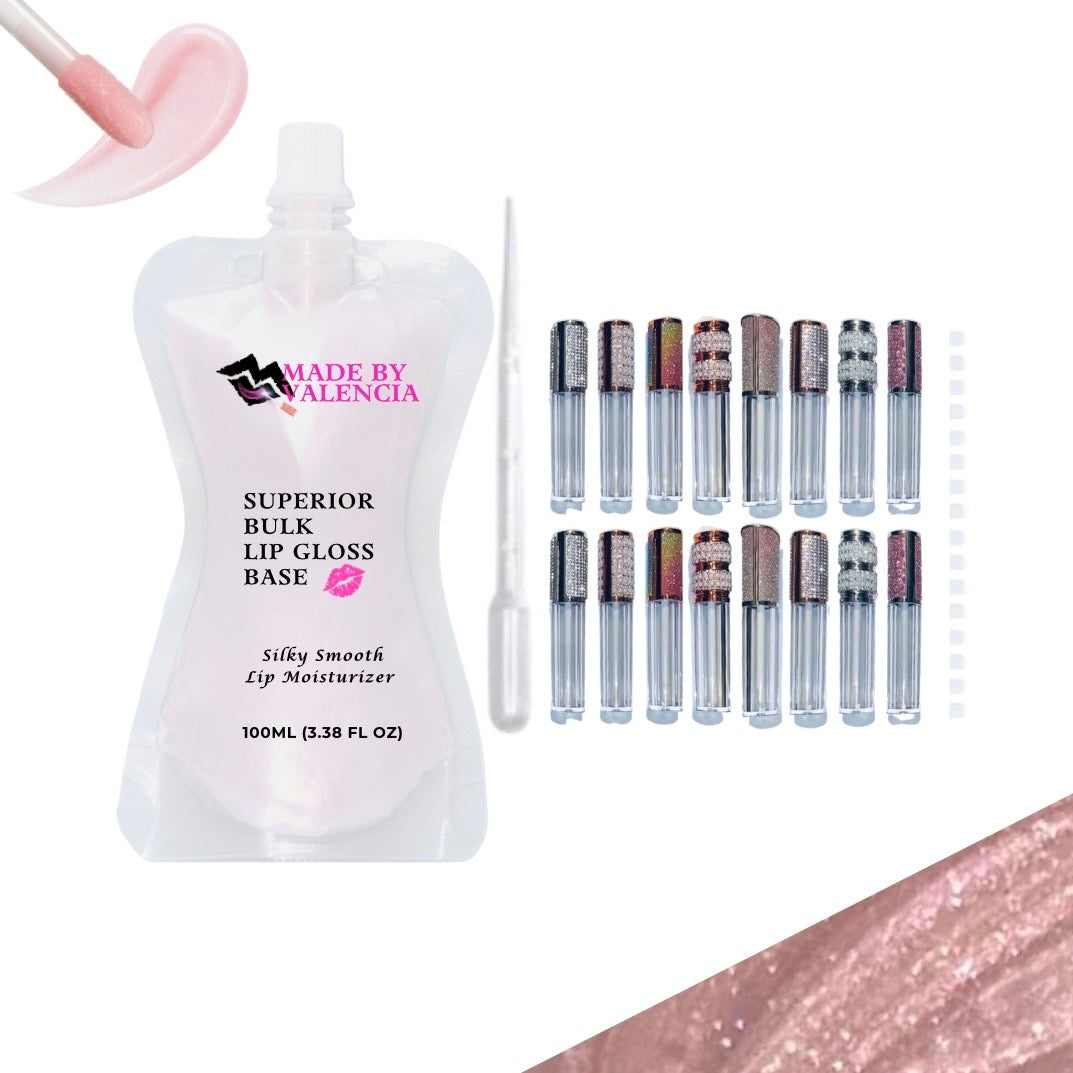 Pretty Lip Gloss Kit | Base - Made By Valencia 
