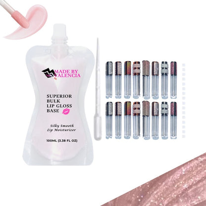 Pretty Lip Gloss Kit | Base - Made By Valencia 