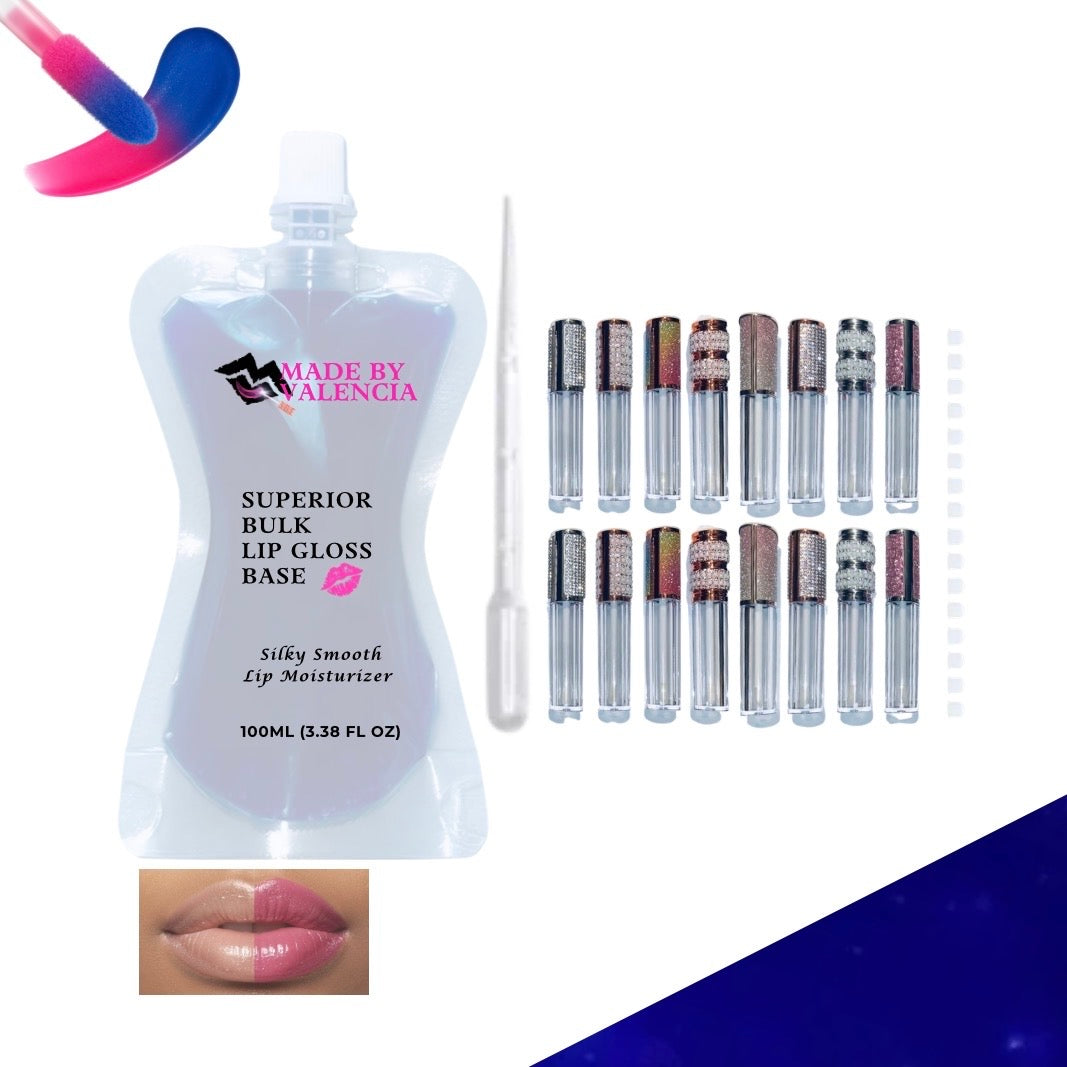 Pretty Lip Gloss Kit | Base - Made By Valencia 