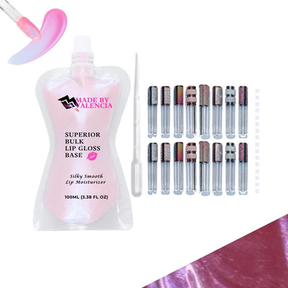 Pretty Lip Gloss Kit | Base - Made By Valencia 