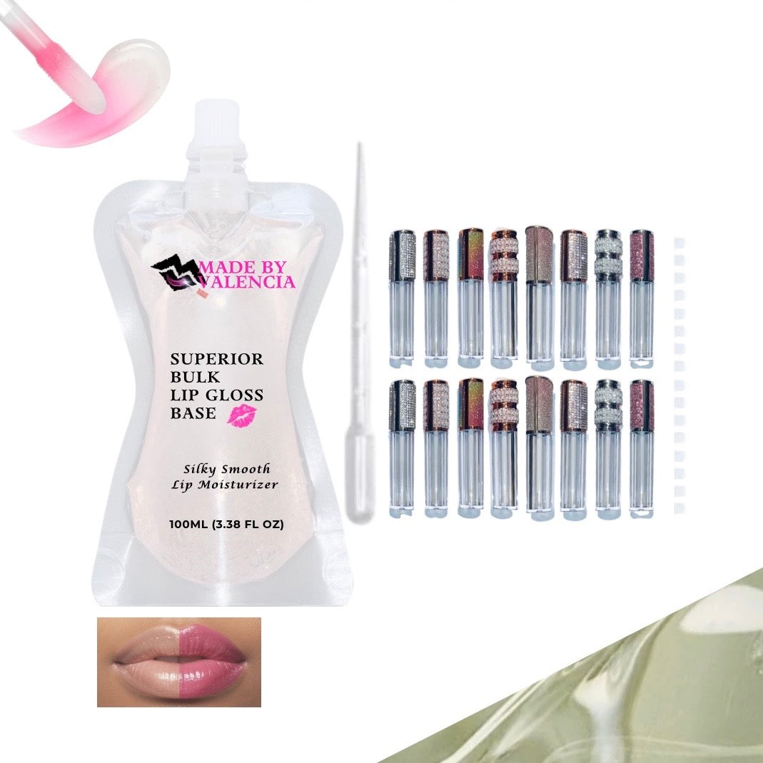 Pretty Lip Gloss Kit | Base - Made By Valencia 