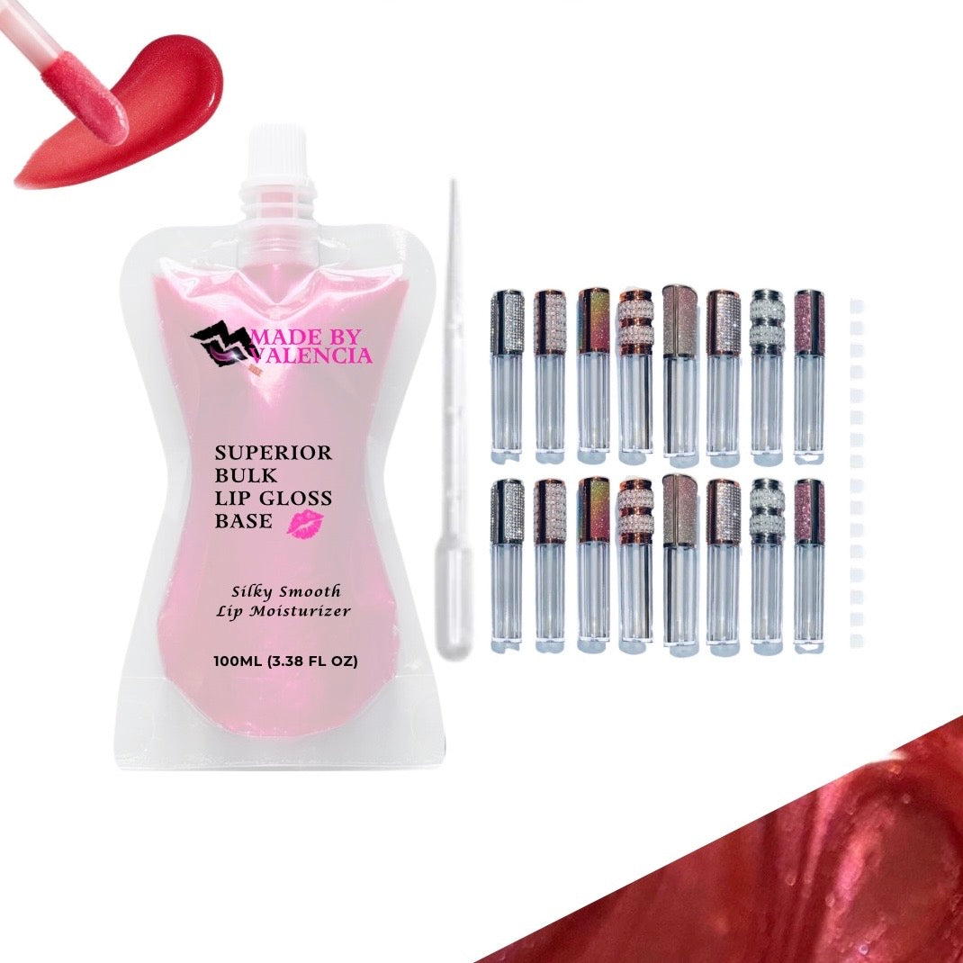 Pretty Lip Gloss Kit | Base - Made By Valencia 