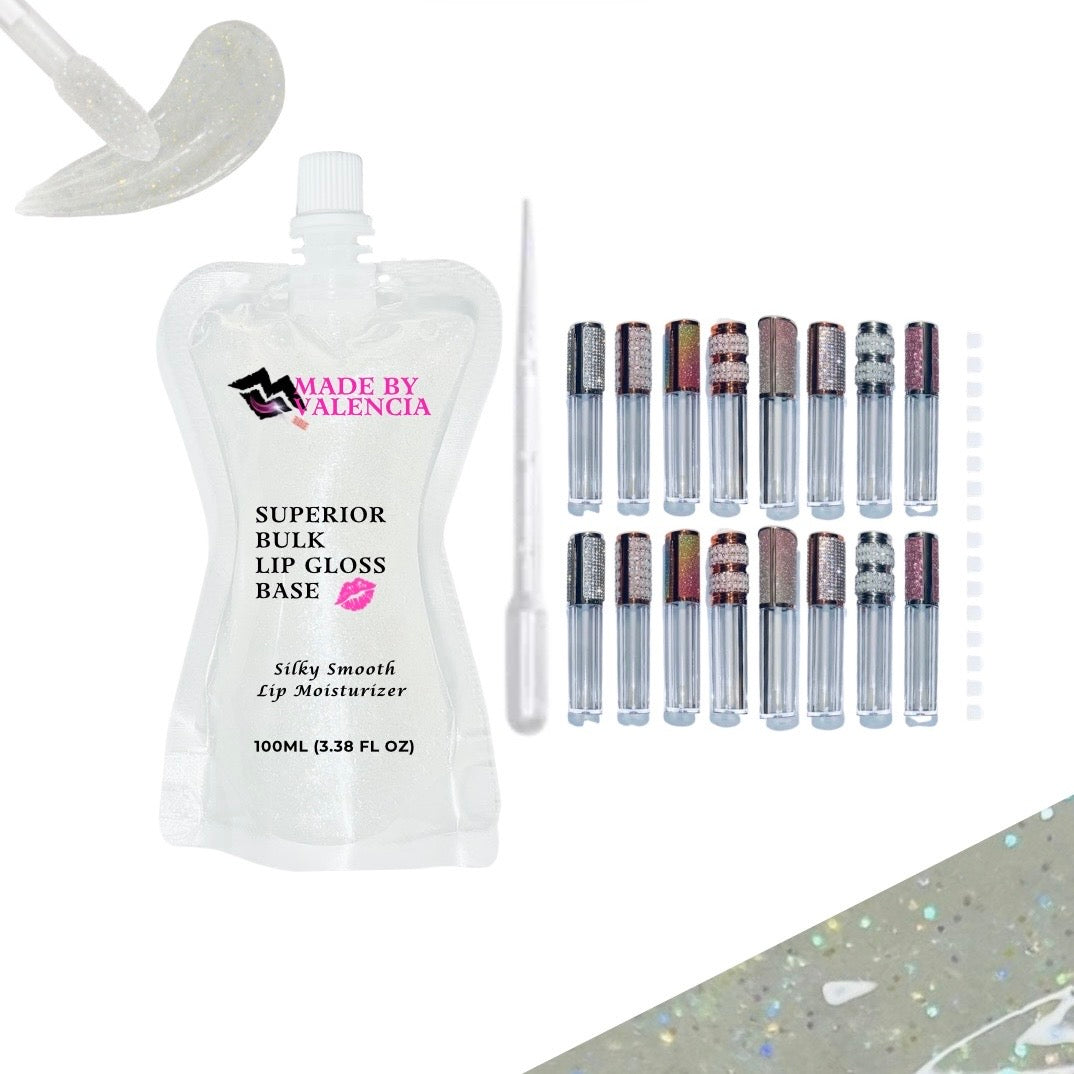 Pretty Lip Gloss Kit | Base - Made By Valencia 