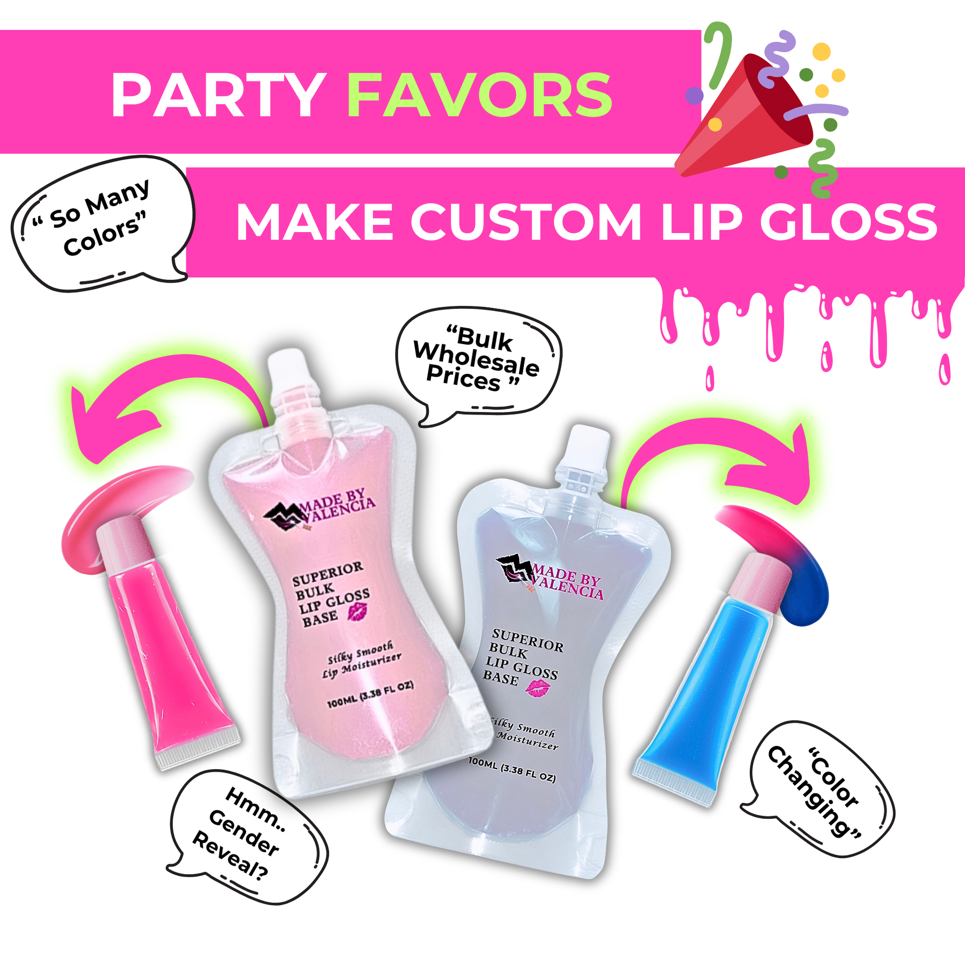 lip gloss party favors
