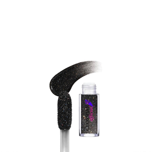 Black Holographic Glitter Lip Gloss Mini | Dazzle