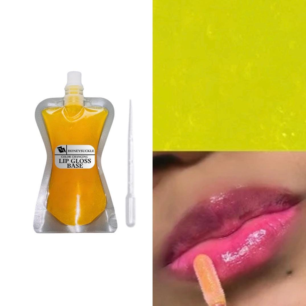 Versagel bulk lip gloss base. Yellow color changing wholesale lip gloss.